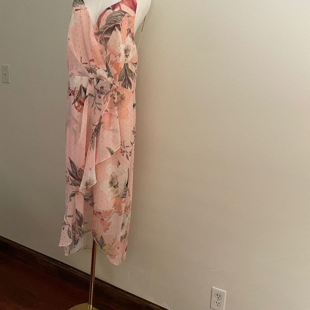 Pink, flowy romantic pink Cooper St. dress